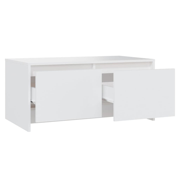 sofabord 90x50x41,5 cm konstrueret træ hvid
