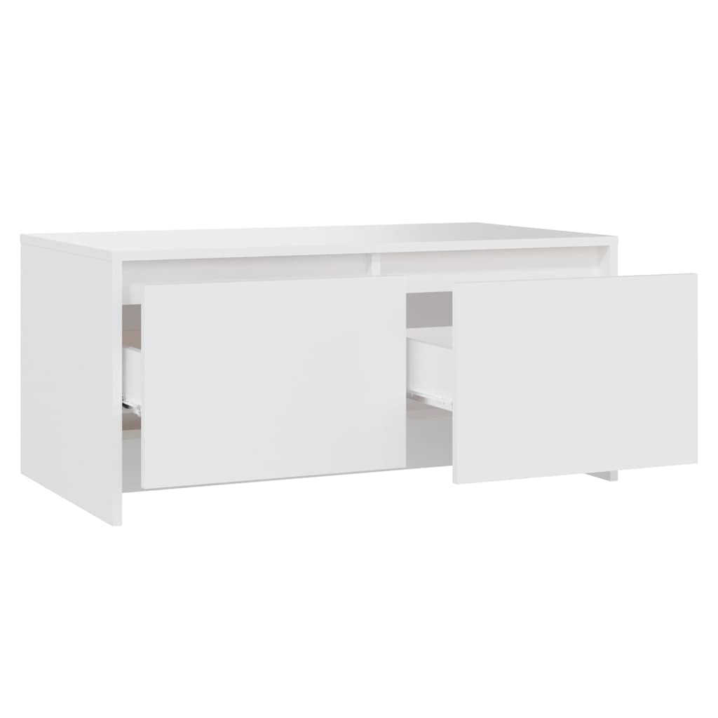 sofabord 90x50x41,5 cm konstrueret træ hvid