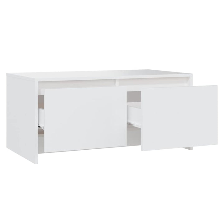 sofabord 90x50x41,5 cm konstrueret træ hvid