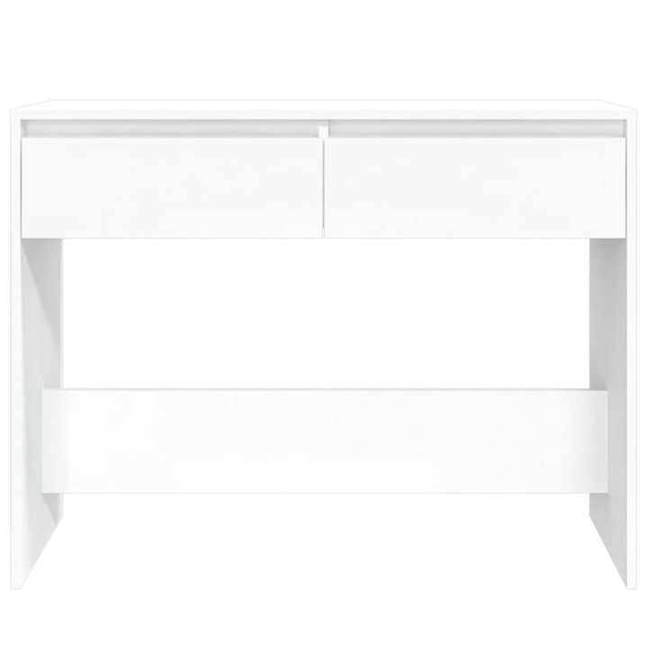 konsolbord 100x35x76,5 cm konstrueret træ hvid