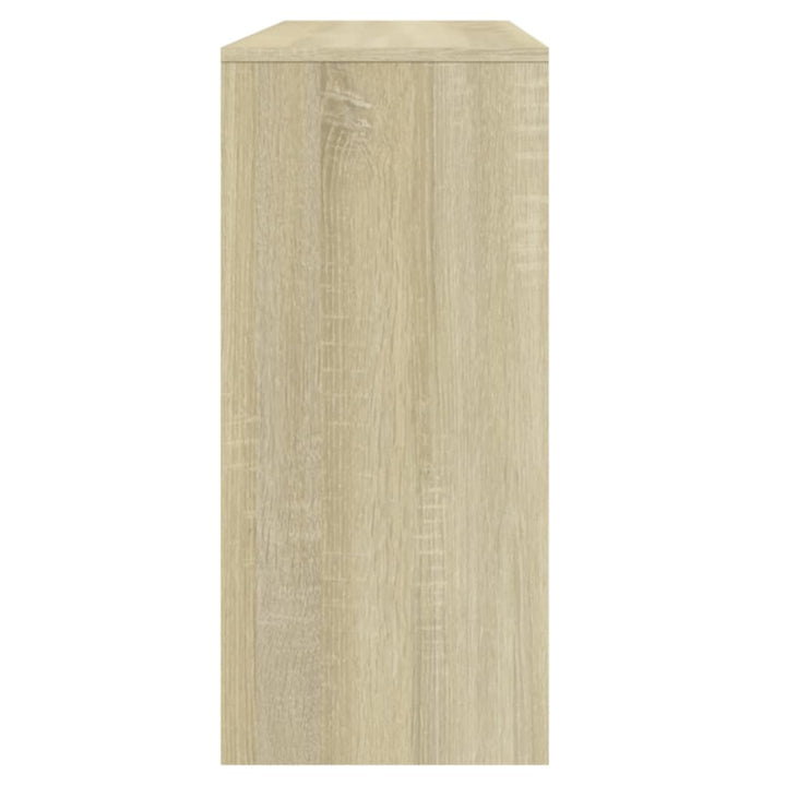 konsolbord 100x35x76,5 cm konstrueret træ sonoma-eg