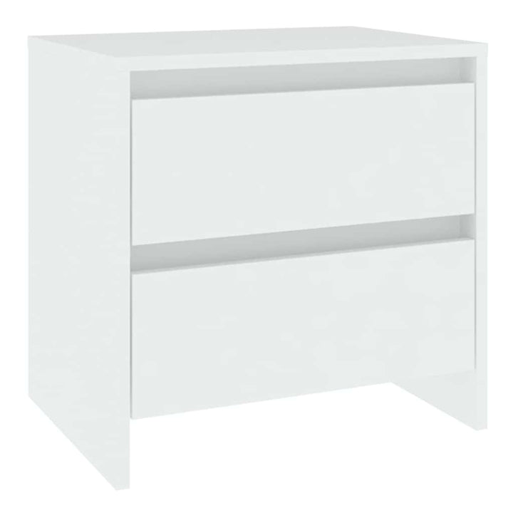 sengeborde 2 stk. 45x34,5x44,5 konstrueret træ hvid