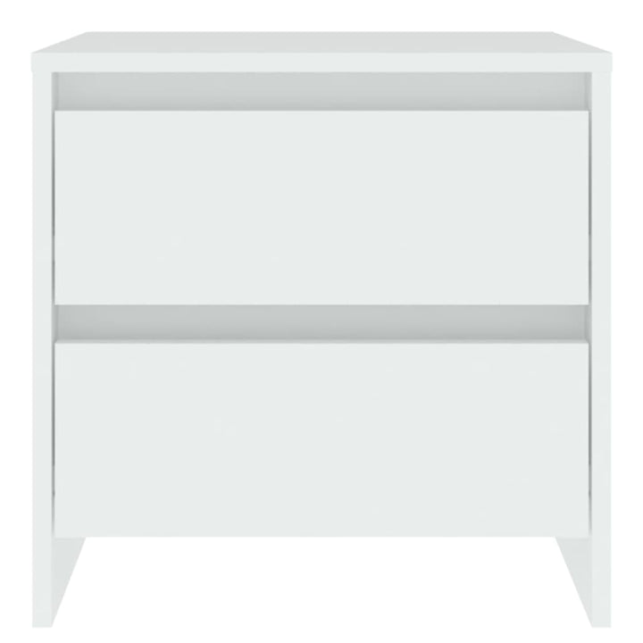 sengeborde 2 stk. 45x34,5x44,5 konstrueret træ hvid