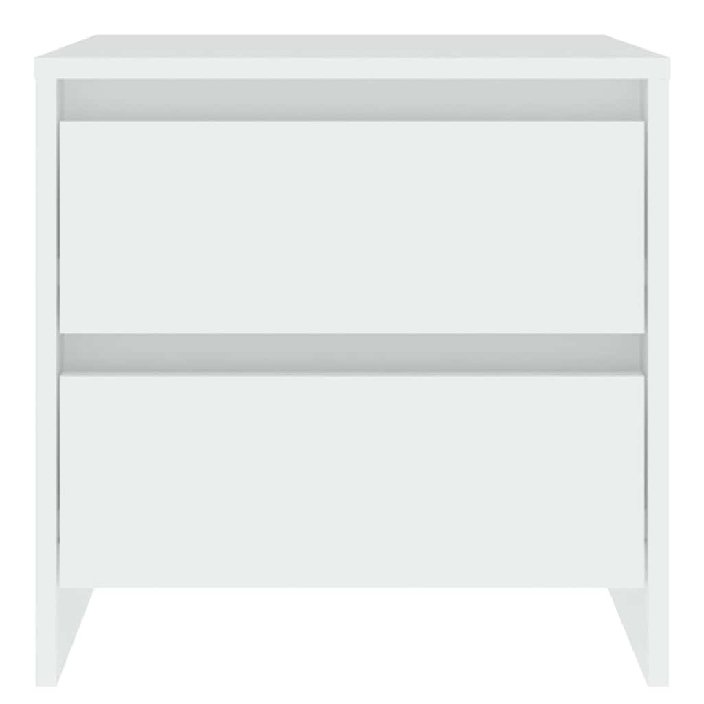 sengeborde 2 stk. 45x34,5x44,5 konstrueret træ hvid