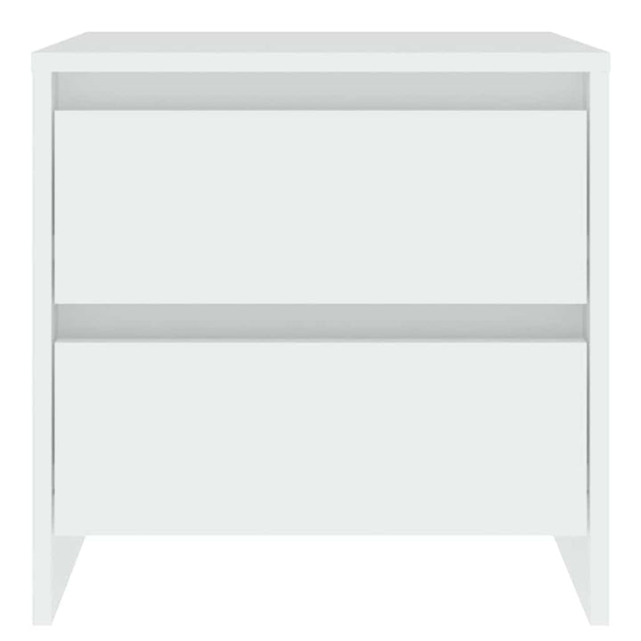 sengeborde 2 stk. 45x34,5x44,5 konstrueret træ hvid
