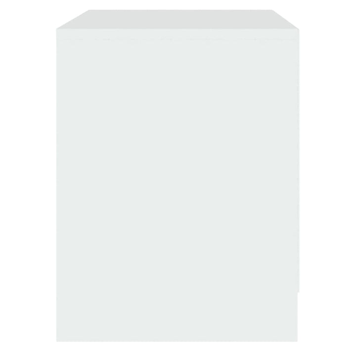 sengeborde 2 stk. 45x34,5x44,5 konstrueret træ hvid