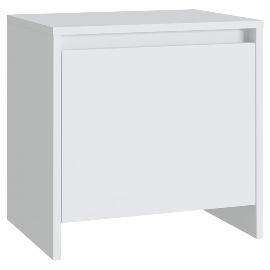 sengebord 45x34x44,5 cm konstrueret træ hvid