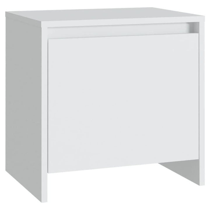 sengebord 45x34x44,5 cm konstrueret træ hvid