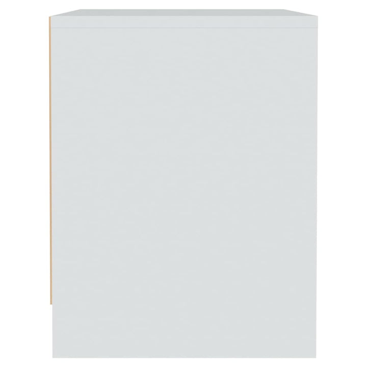 sengebord 45x34x44,5 cm konstrueret træ hvid