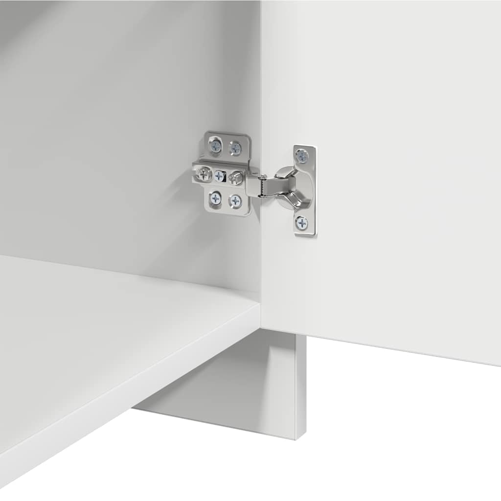sengeborde 2 stk. 45x34x44,5 cm konstrueret træ hvid