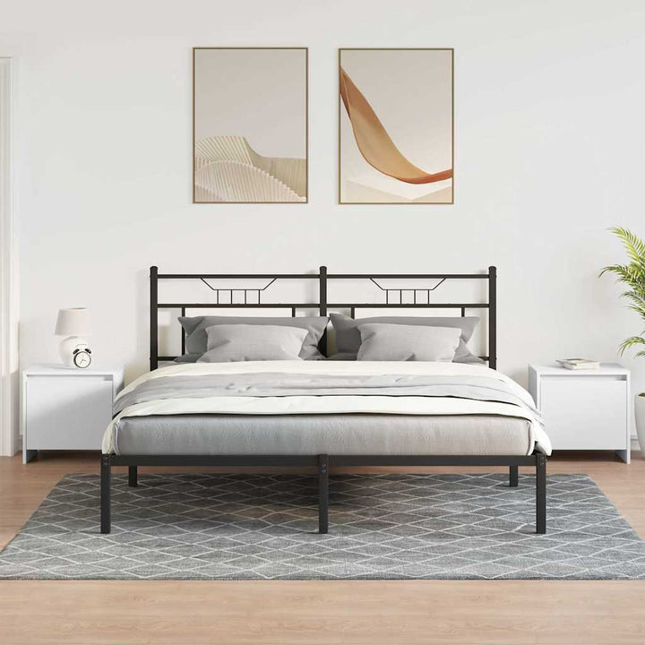sengeborde 2 stk. 45x34x44,5 cm konstrueret træ hvid