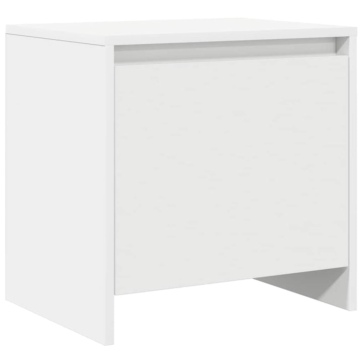 sengeborde 2 stk. 45x34x44,5 cm konstrueret træ hvid