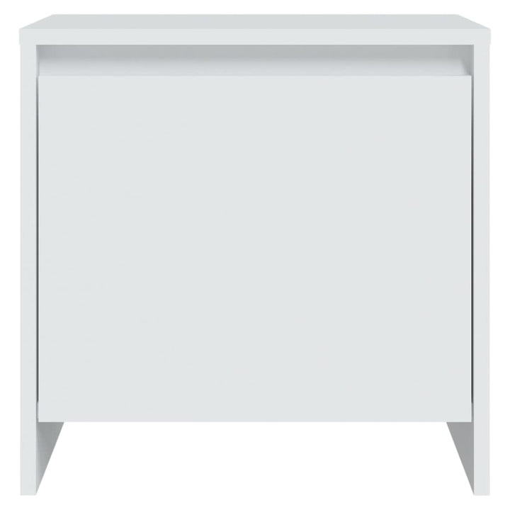 sengeborde 2 stk. 45x34x44,5 cm konstrueret træ hvid