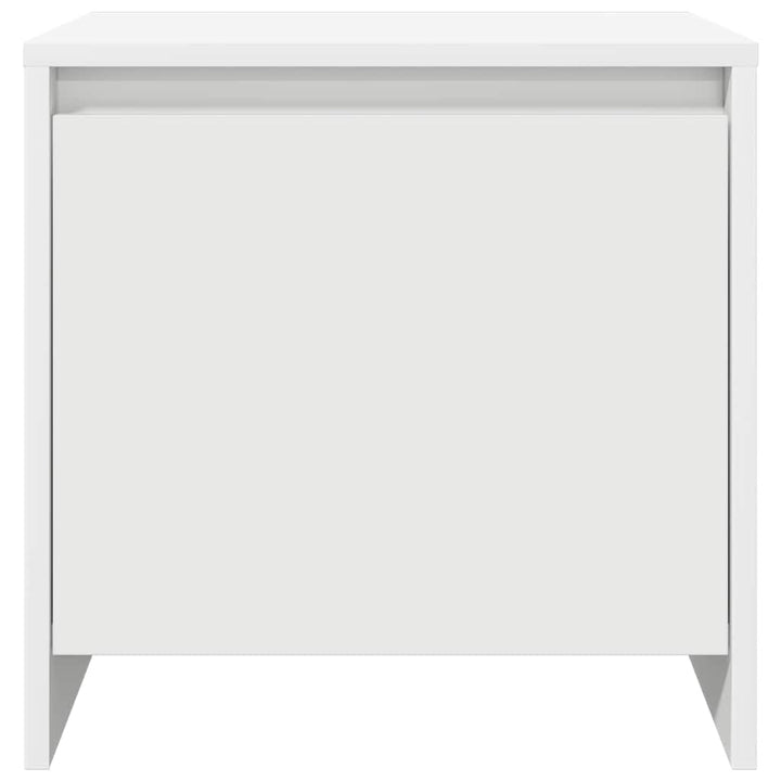sengeborde 2 stk. 45x34x44,5 cm konstrueret træ hvid