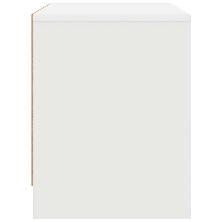 sengeborde 2 stk. 45x34x44,5 cm konstrueret træ hvid
