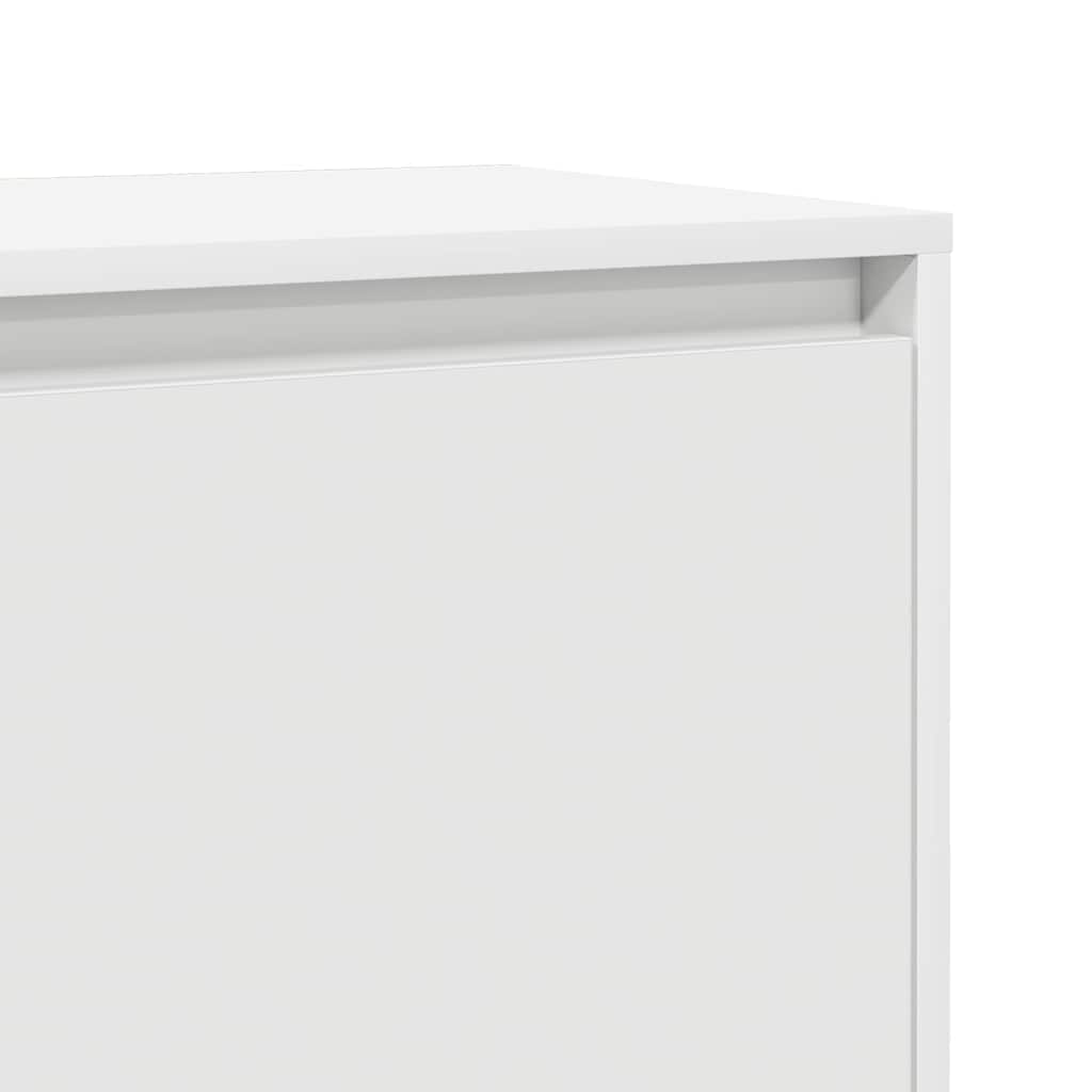 sengeborde 2 stk. 45x34x44,5 cm konstrueret træ hvid
