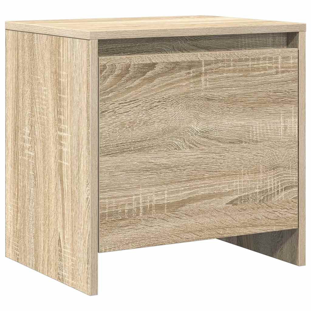 sengebord 45x34x44,5 cm konstrueret træ sonoma-eg