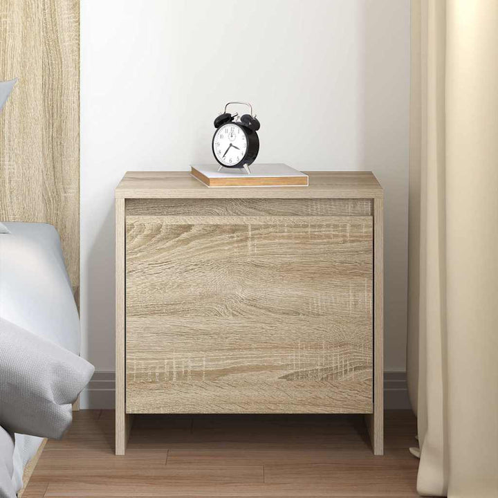 sengebord 45x34x44,5 cm konstrueret træ sonoma-eg