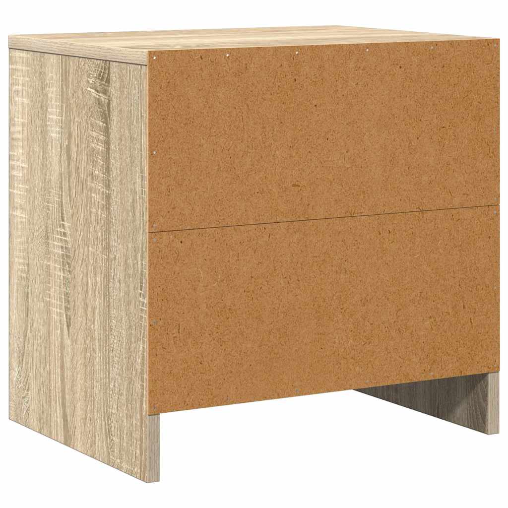 sengebord 45x34x44,5 cm konstrueret træ sonoma-eg