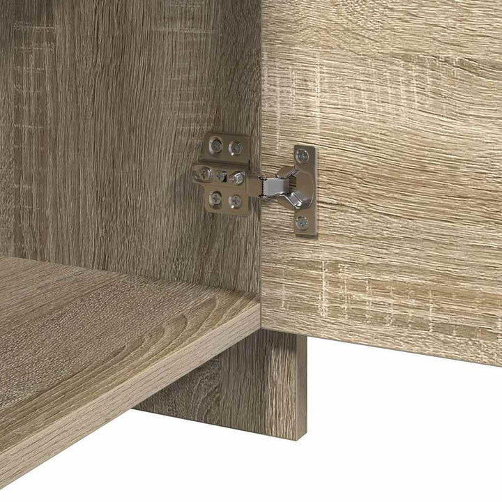 sengeborde 2 stk. 45x34x44,5 cm konstrueret træ sonoma-eg