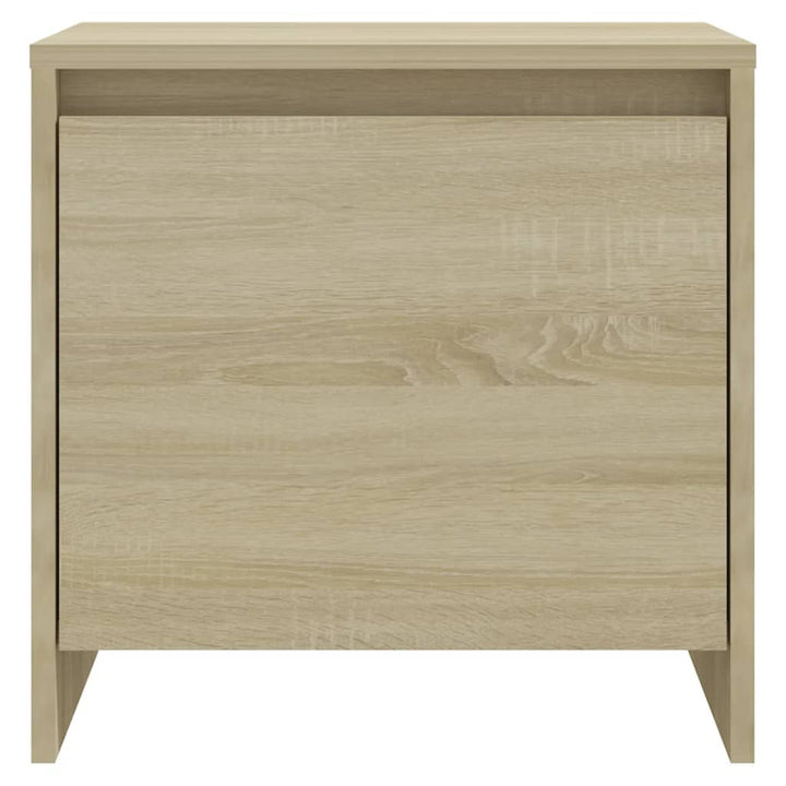 sengeborde 2 stk. 45x34x44,5 cm konstrueret træ sonoma-eg