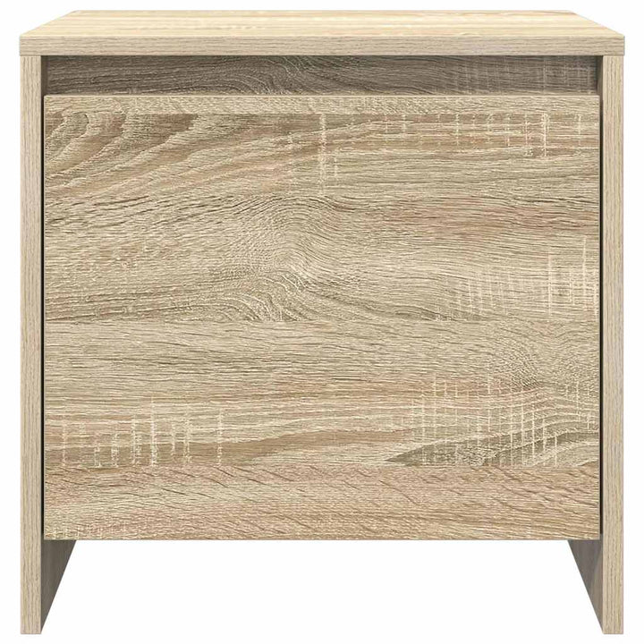 sengeborde 2 stk. 45x34x44,5 cm konstrueret træ sonoma-eg