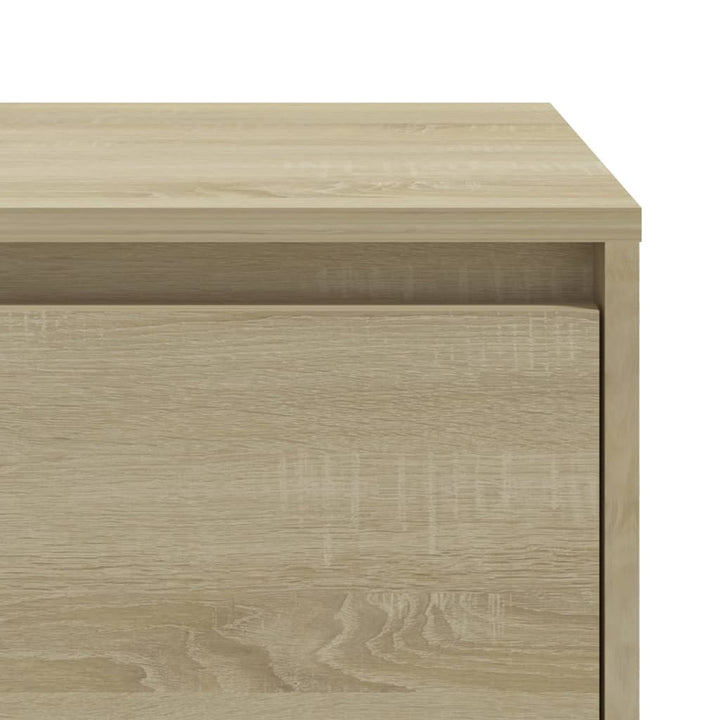 sengeborde 2 stk. 45x34x44,5 cm konstrueret træ sonoma-eg