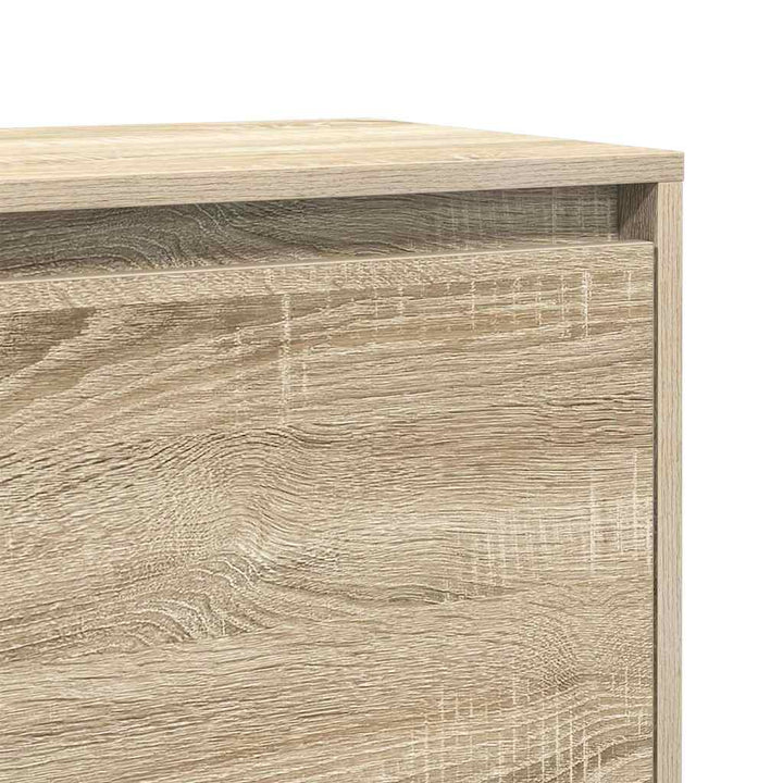 sengeborde 2 stk. 45x34x44,5 cm konstrueret træ sonoma-eg