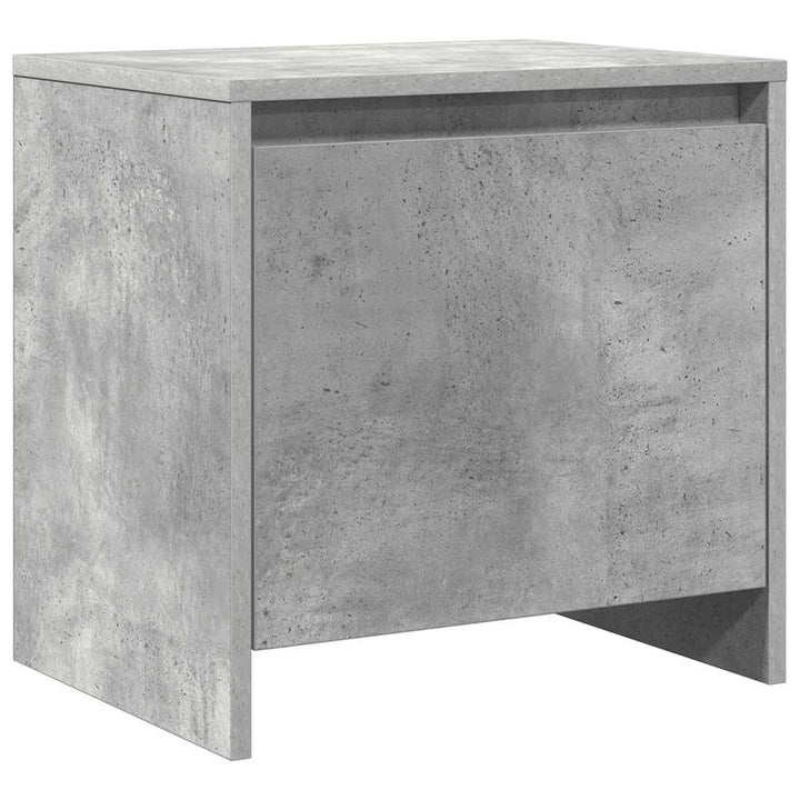 sengebord 45x34,5x44,5 cm konstrueret træ betongrå