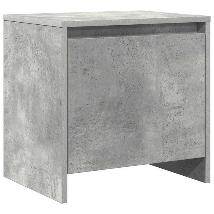 sengebord 45x34,5x44,5 cm konstrueret træ betongrå