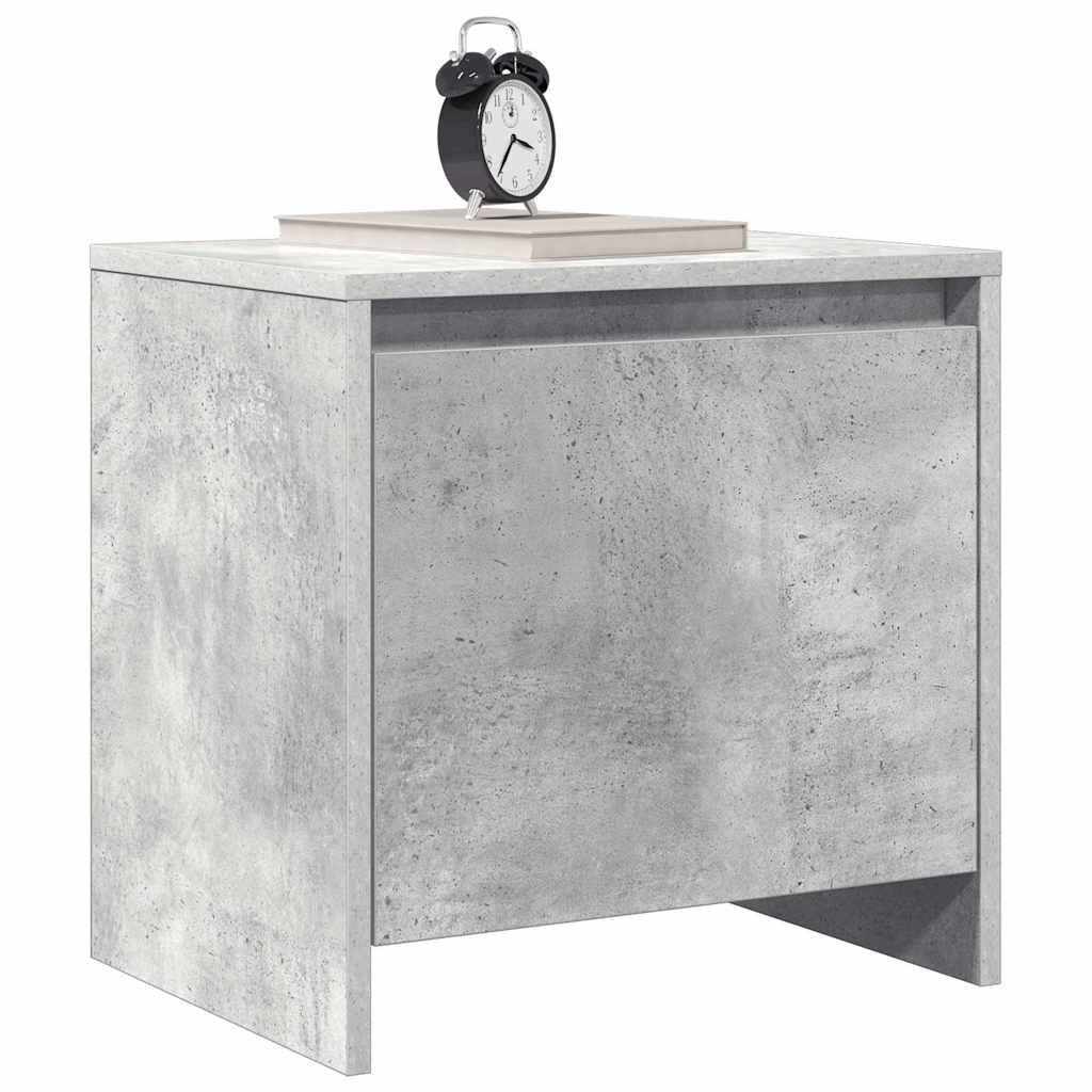 sengebord 45x34,5x44,5 cm konstrueret træ betongrå