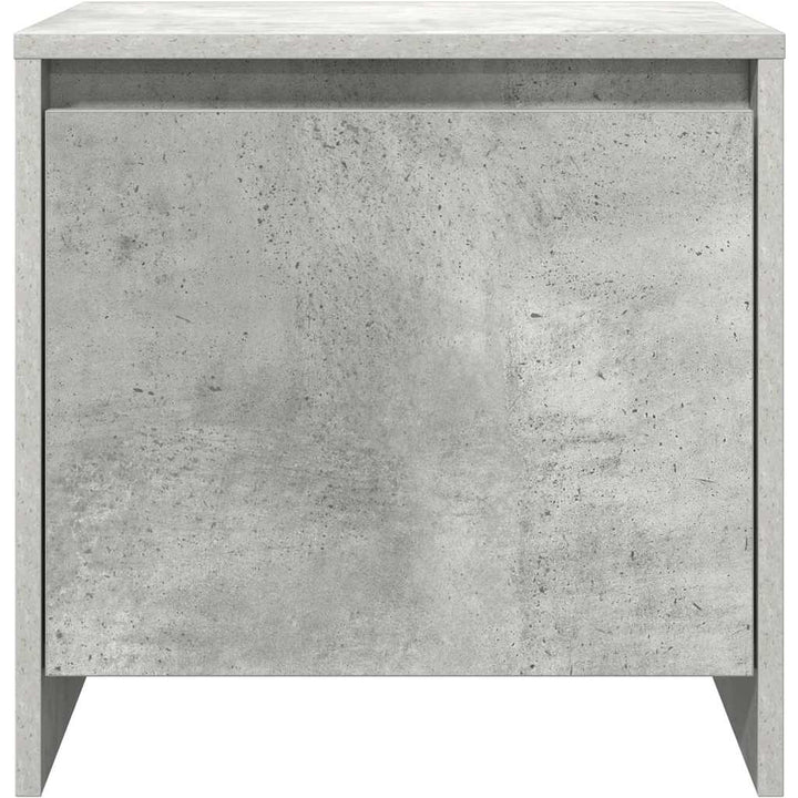 sengebord 45x34,5x44,5 cm konstrueret træ betongrå