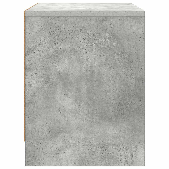 sengebord 45x34,5x44,5 cm konstrueret træ betongrå