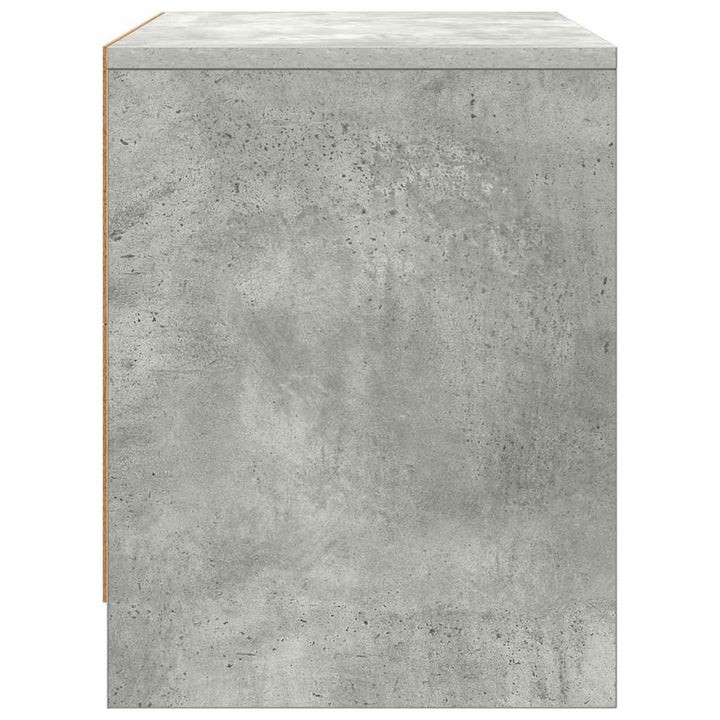 sengebord 45x34,5x44,5 cm konstrueret træ betongrå