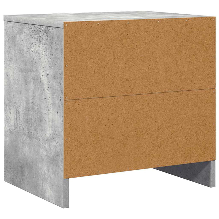 sengebord 45x34,5x44,5 cm konstrueret træ betongrå