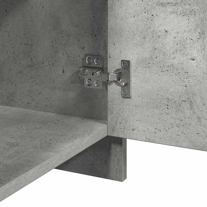sengebord 45x34,5x44,5 cm konstrueret træ betongrå