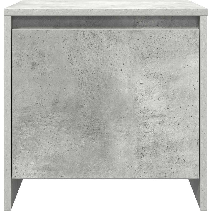 sengeborde 2 stk. 45x34x44,5 cm konstrueret træ betongrå