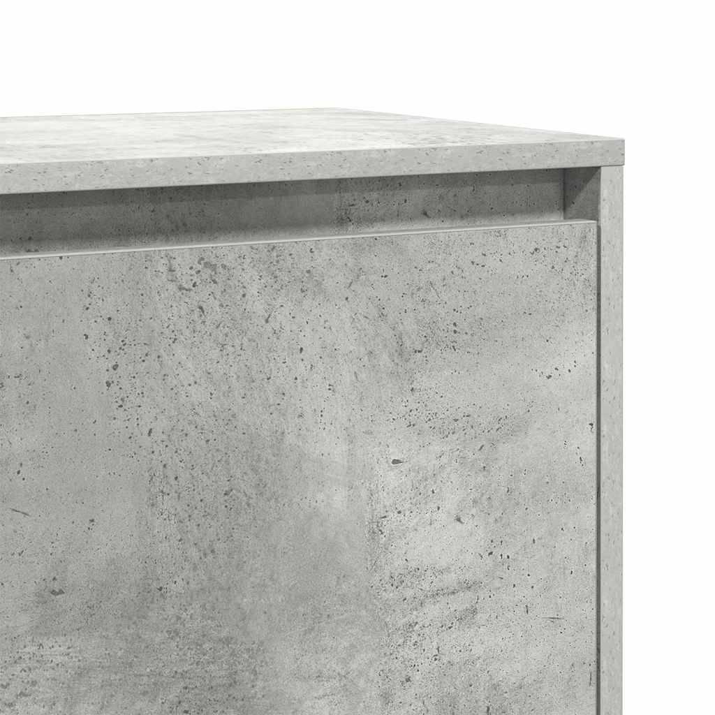 sengeborde 2 stk. 45x34x44,5 cm konstrueret træ betongrå