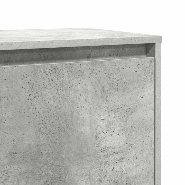 sengeborde 2 stk. 45x34x44,5 cm konstrueret træ betongrå