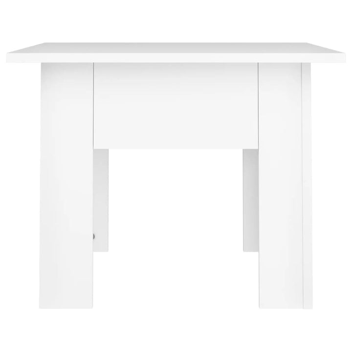 sofabord 55x55x42 cm konstrueret træ hvid
