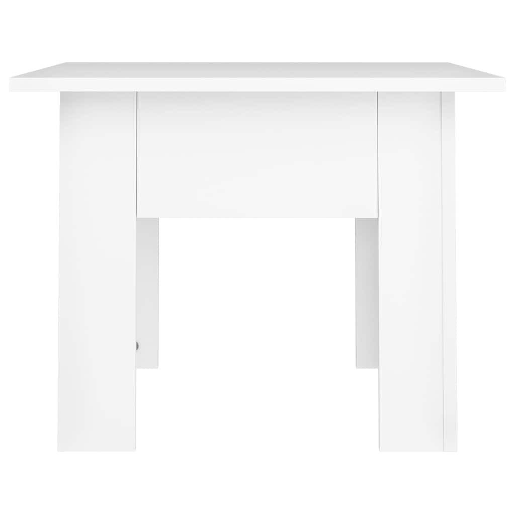 sofabord 55x55x42 cm konstrueret træ hvid