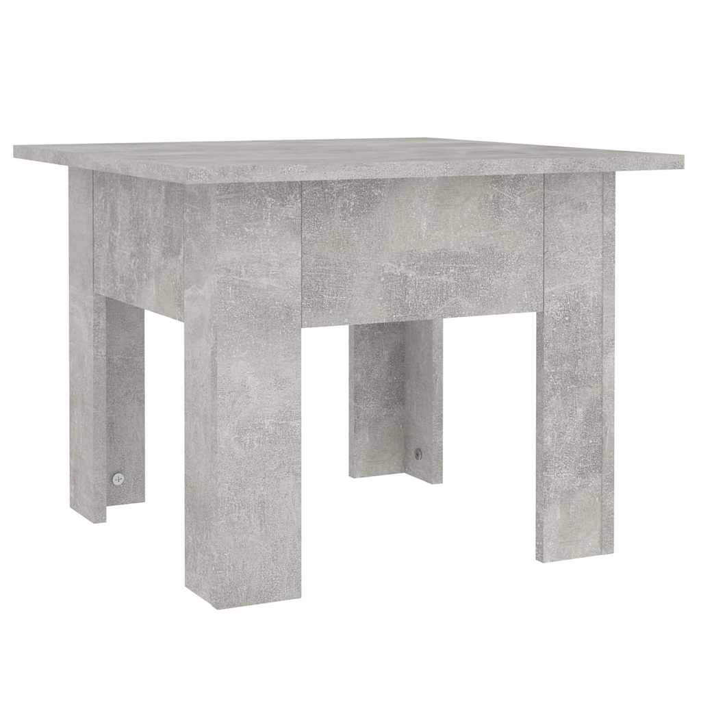 sofabord 55x55x42 cm konstrueret træ betongrå