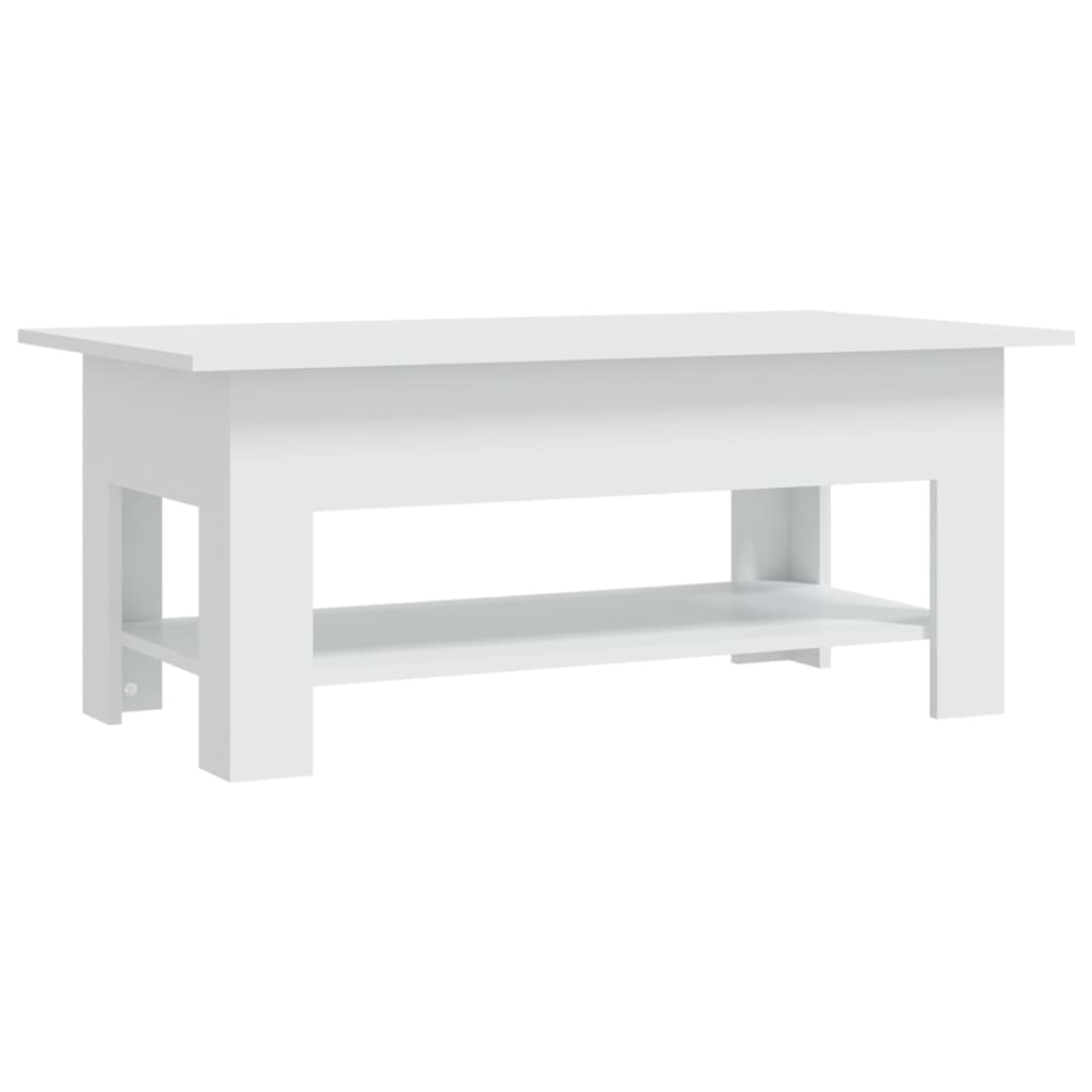 sofabord 102x55x42 cm konstrueret træ hvid