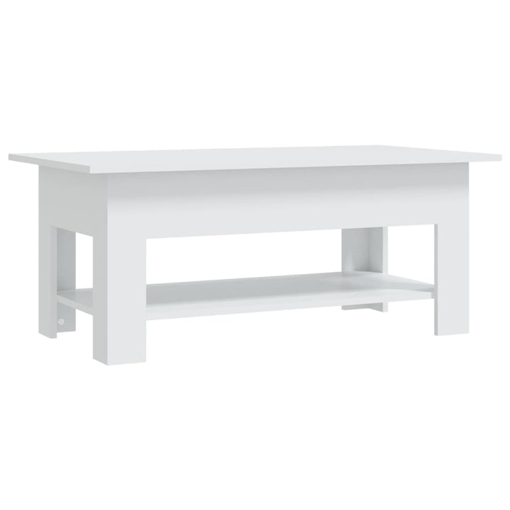 sofabord 102x55x42 cm konstrueret træ hvid