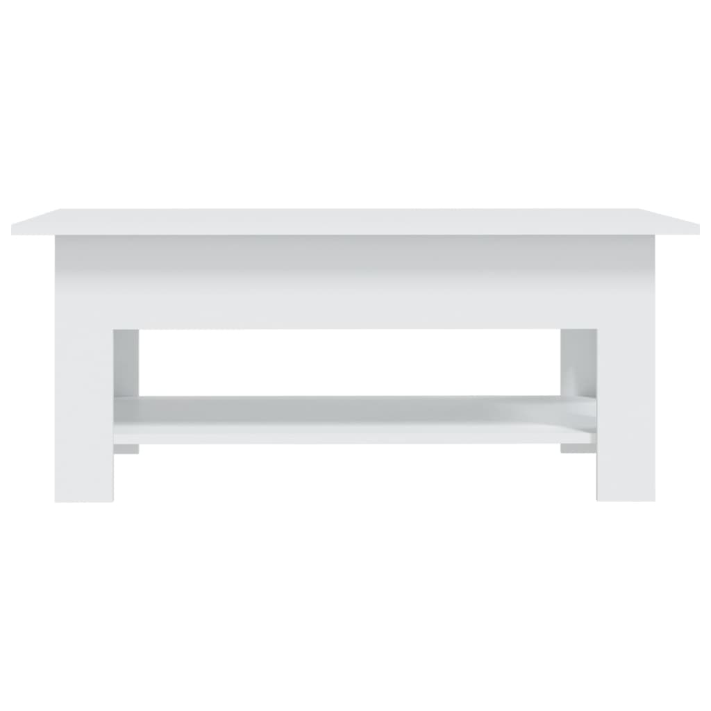 sofabord 102x55x42 cm konstrueret træ hvid