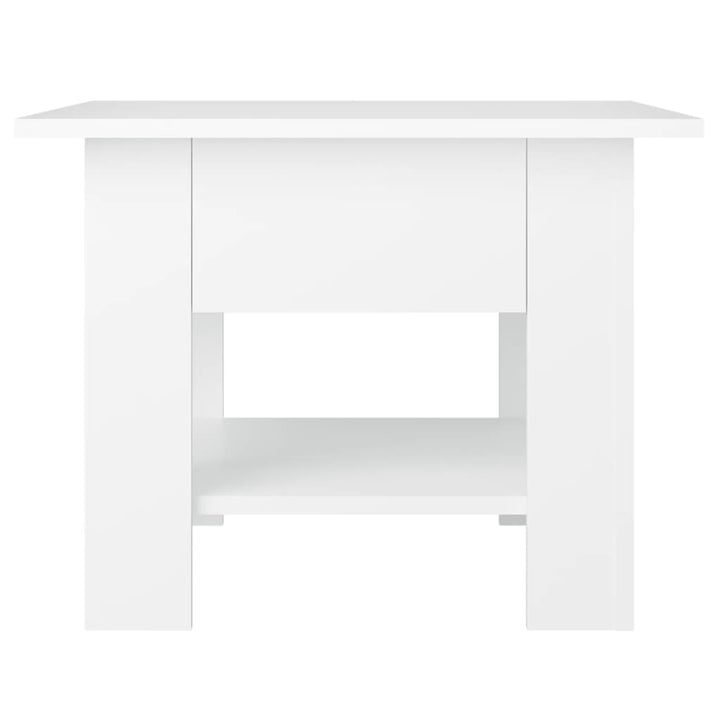 sofabord 55x55x42 cm konstrueret træ hvid