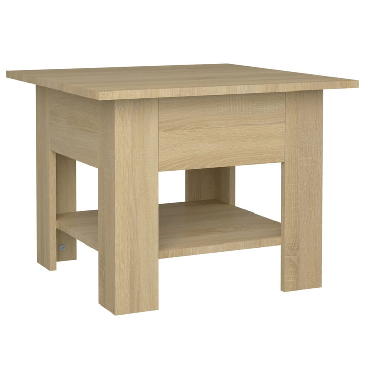 sofabord 55x55x42 cm konstrueret træ sonoma-eg