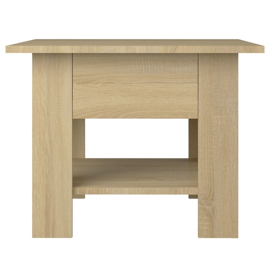 sofabord 55x55x42 cm konstrueret træ sonoma-eg