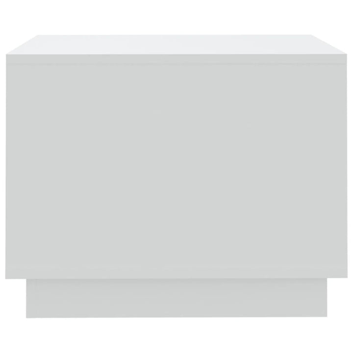 sofabord 55x55x43 cm konstrueret træ hvid
