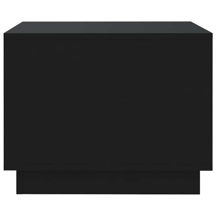 sofabord 55x55x43 cm konstrueret træ sort